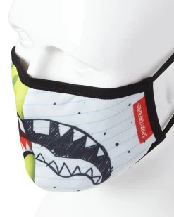 ADULT DOODLEBOB SPLIT SHARK FORM FITTING FACE-COVERING