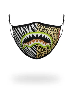 ADULT SAFARI SHARK FORM FITTING FACE MASK