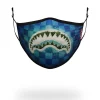 ADULT SHARK ISLAND FORM FITTING FACE MASK