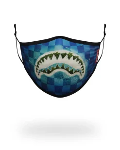 ADULT SHARK ISLAND FORM FITTING FACE MASK