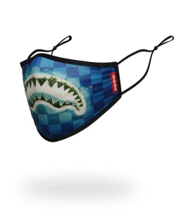 ADULT SHARK ISLAND FORM FITTING FACE MASK