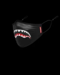 ADULT SHARK LOGO (BLACK) FORM-FITTING FACE MASK