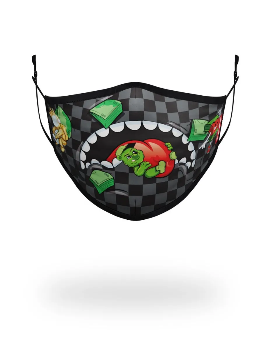 ADULT SHARK SQUAD FORM FITTING FACE MASK
