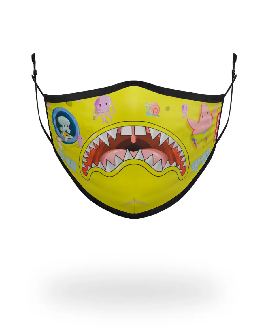 ADULT SPONGEBOB JAPAN SHARK FORM FITTING FACE-COVERING