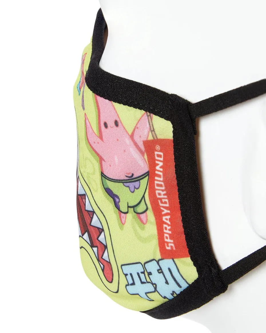 ADULT SPONGEBOB JAPAN SHARK FORM FITTING FACE-COVERING