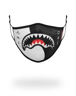 ADULT YIN YANG FORM FITTING FACE MASK