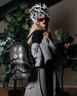 AFRICAN INTELLIGENCE 9 POWER GLYPHICS BACKPACK - SANDFLOWER COLLAB