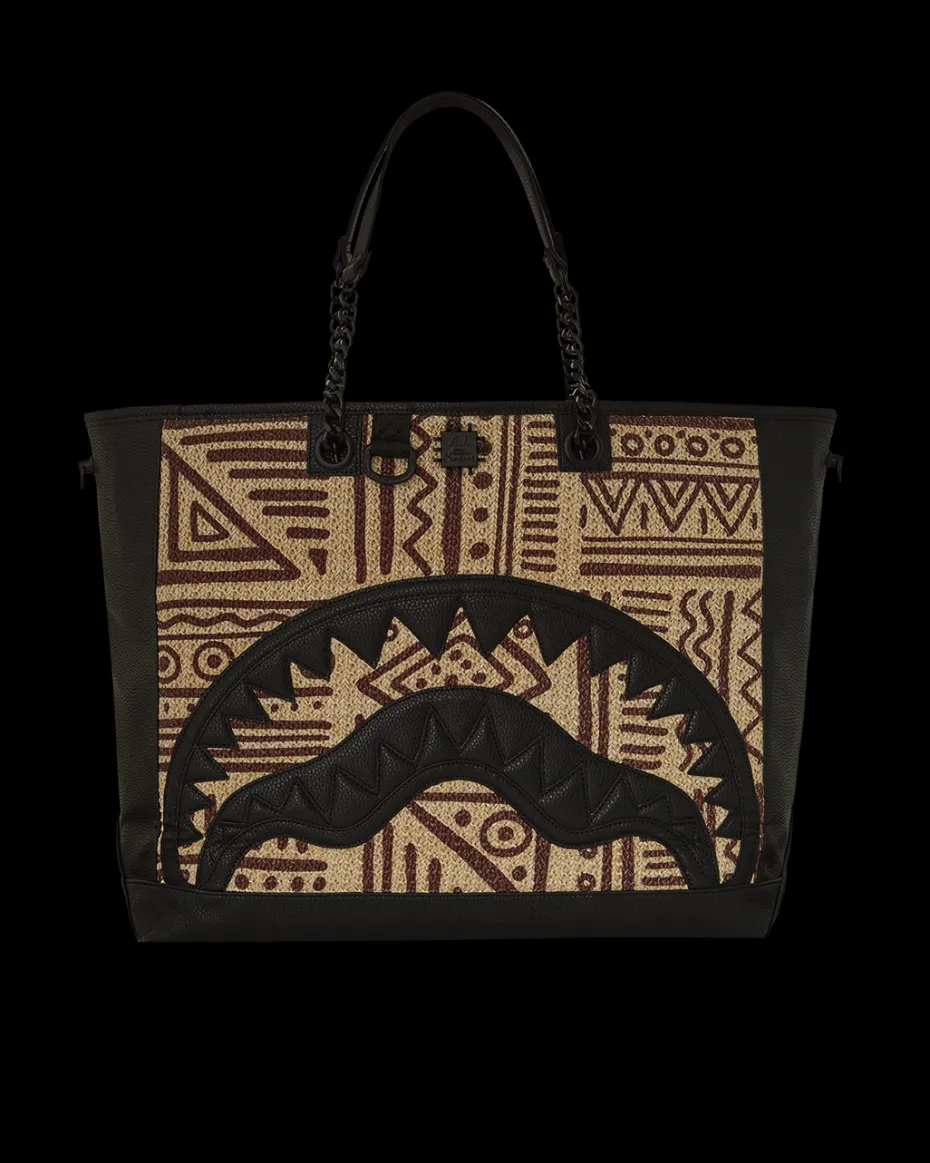 A.I. PALM MIRAGE SHARK LUXE BEACH TOTE
