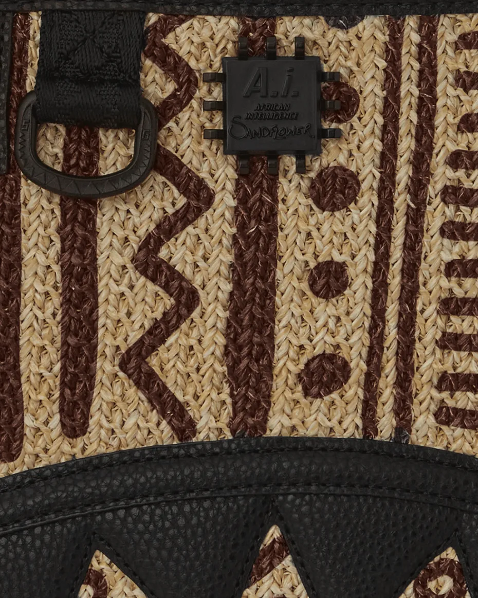 A.I. PALM MIRAGE SHARK LUXE BEACH TOTE
