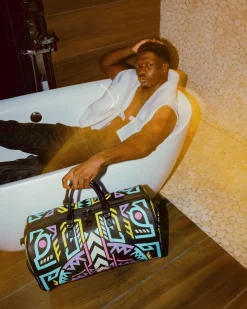 A.I. PATH TO THE FUTURE III DUFFLE - SANDFLOWER COLLAB (GLOW IN THE DARK)