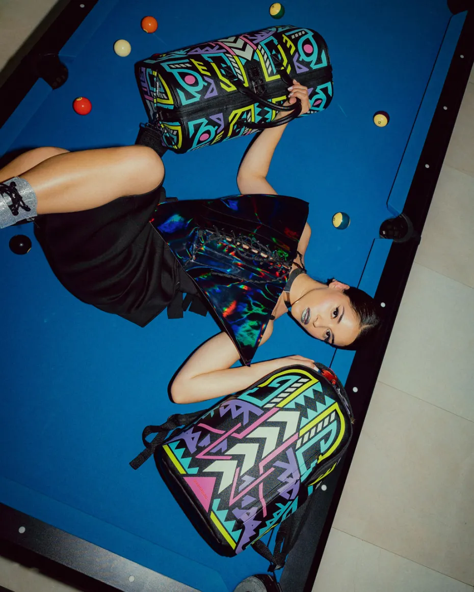 A.I. PATH TO THE FUTURE III DUFFLE - SANDFLOWER COLLAB (GLOW IN THE DARK)