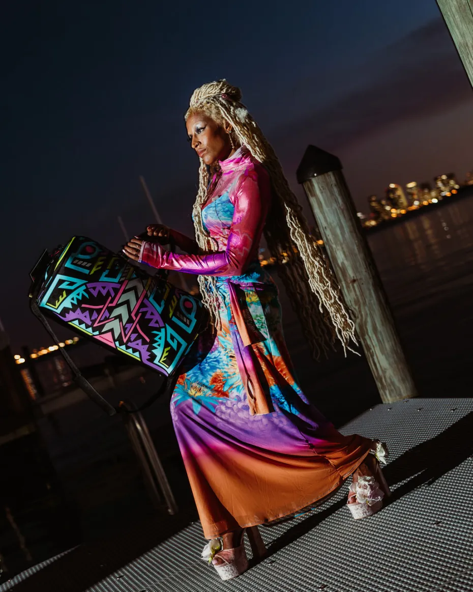 A.I. PATH TO THE FUTURE III DUFFLE - SANDFLOWER COLLAB (GLOW IN THE DARK)