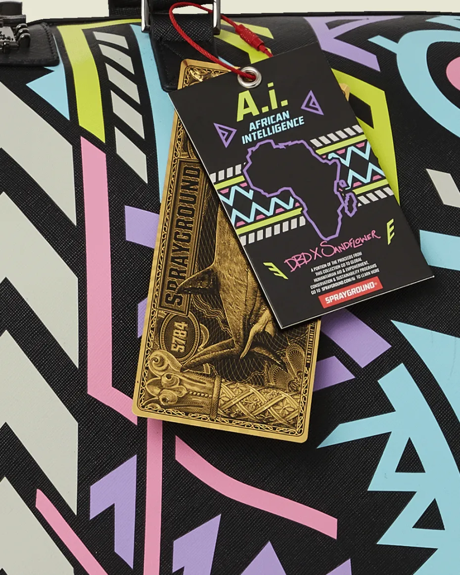 A.I. PATH TO THE FUTURE III DUFFLE - SANDFLOWER COLLAB (GLOW IN THE DARK)
