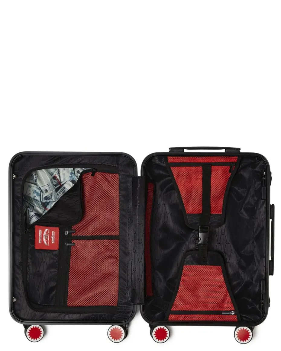 3AM NEVER SLEEP SHARKITECTURE HARDSHELL CARRY-ON LUGGAGE