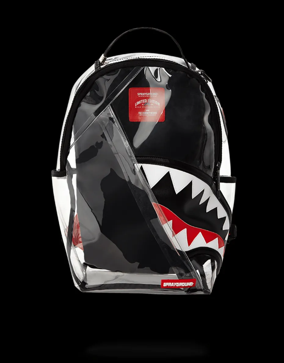 ANGLED 20/20 VISION SHARK CLEAR BACKPACK