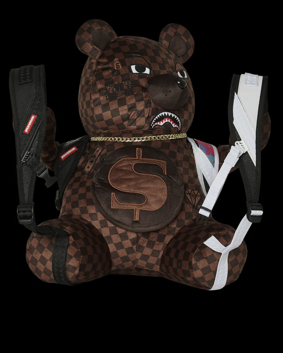 BEAR WEARING BACKPACK AS A BACKPACK