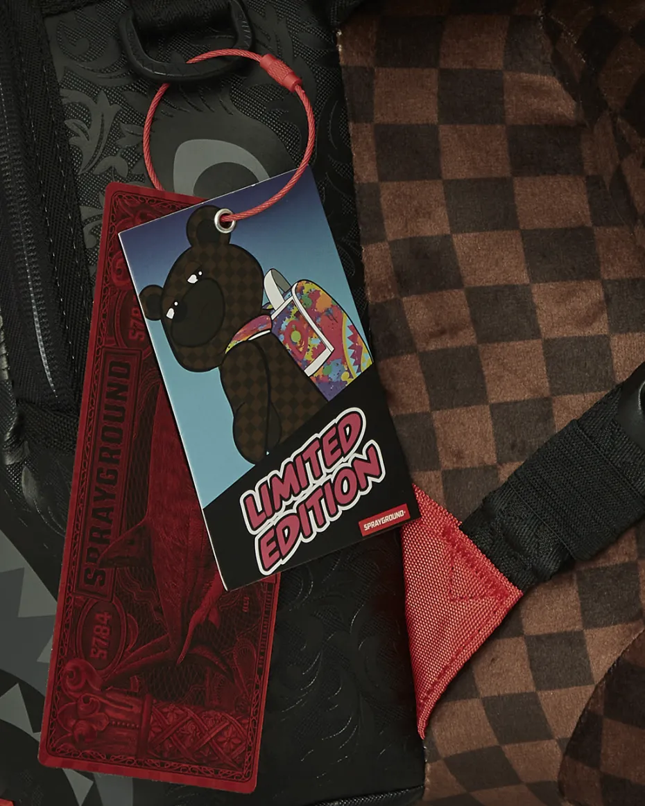 BEAR WEARING BACKPACK AS A BACKPACK
