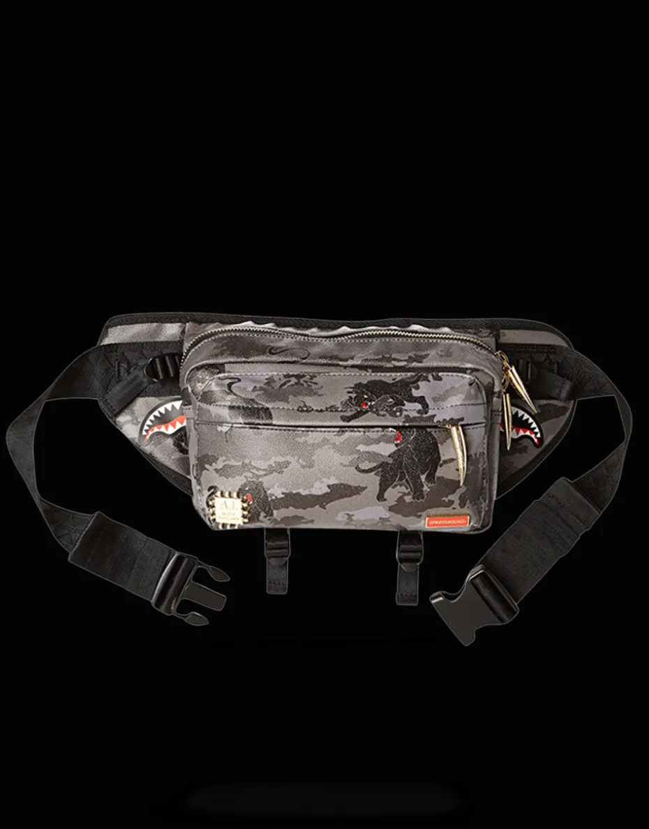 BLACK PANTHERA CAMO CROSSBODY