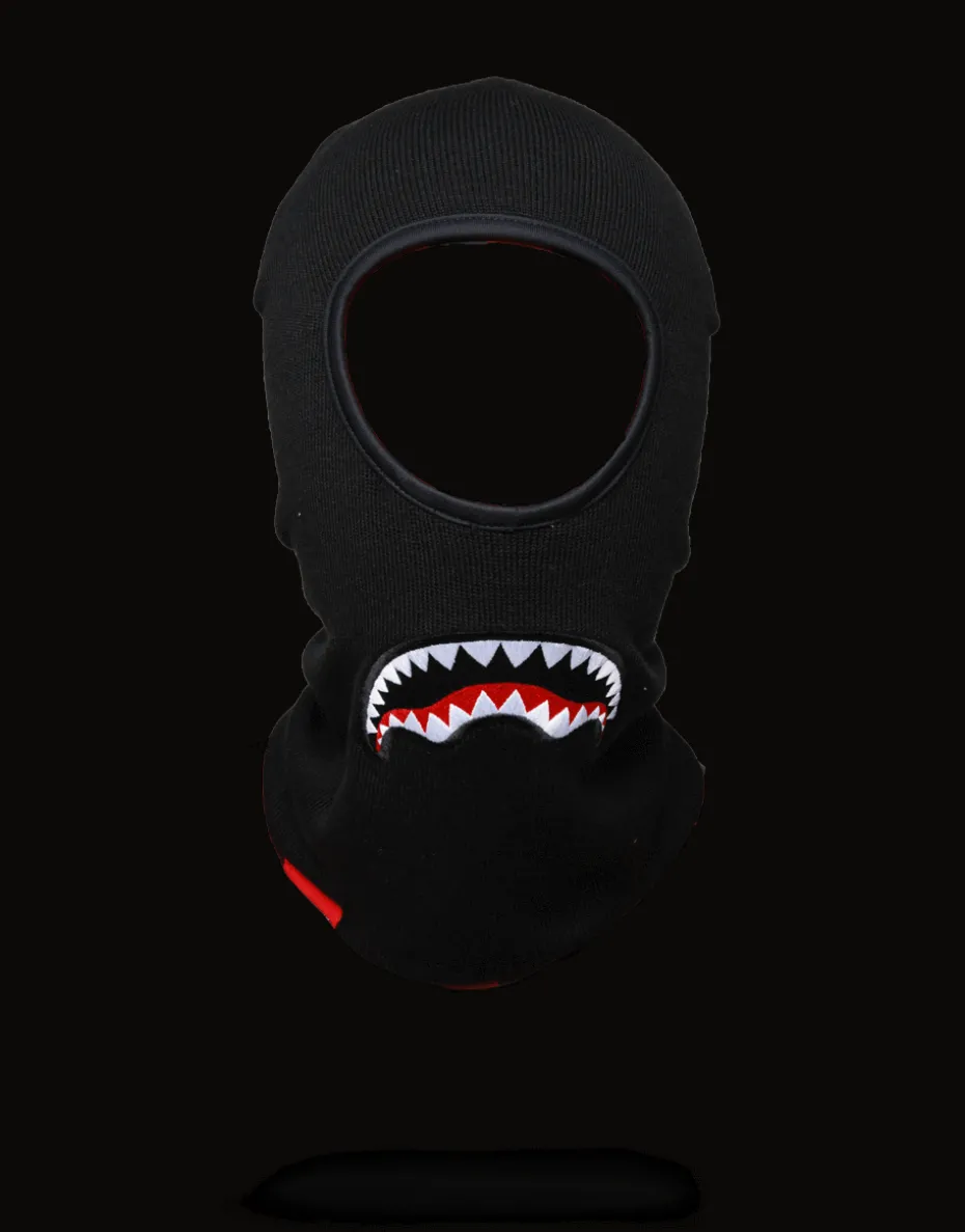 BLACK SHARKMOUTH SKI MASK