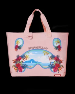 BORA BORA SHARK ISLAND VILLA BEACH TOTE