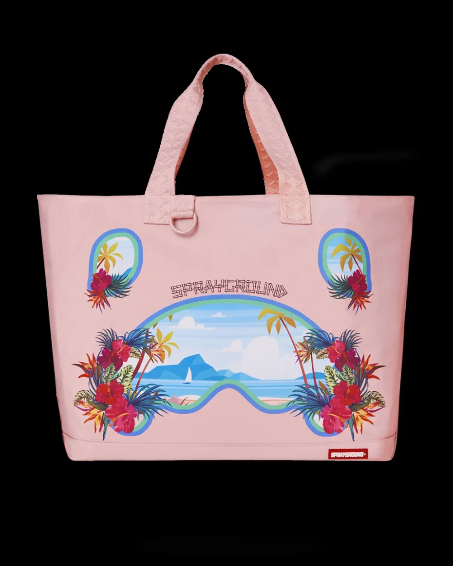 BORA BORA SHARK ISLAND VILLA BEACH TOTE