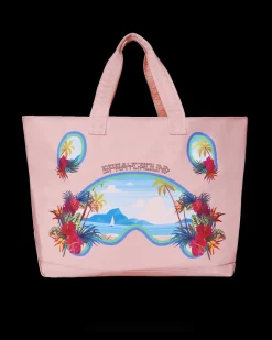 BORA BORA SHARK ISLAND VILLA BEACH TOTE