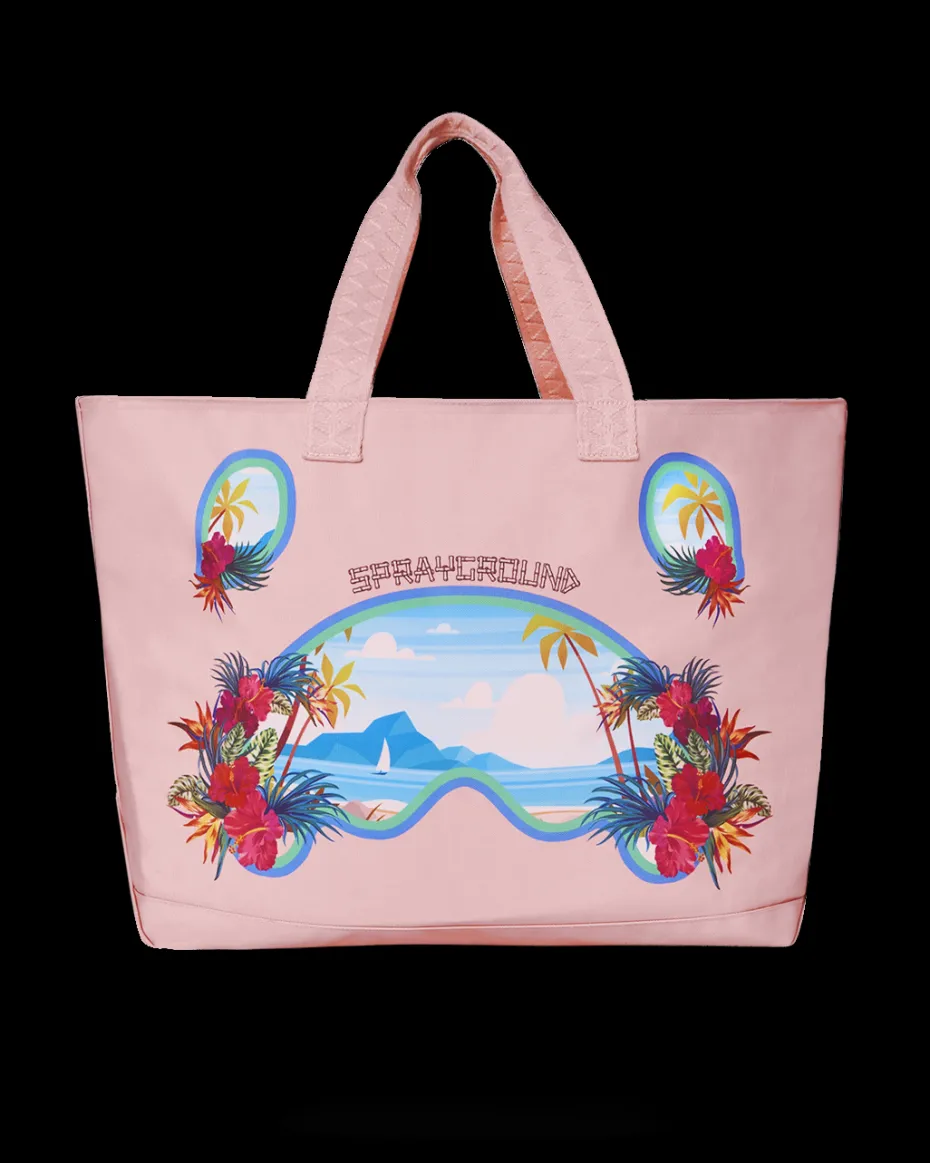BORA BORA SHARK ISLAND VILLA BEACH TOTE
