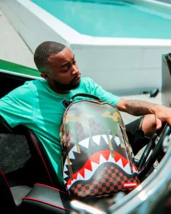 CAMO DRIP SHARKS IN PARIS BACKPACK (DLXV)