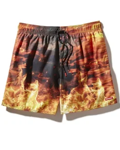 CAMO FIRE SHOTO SWIM TRUNKS