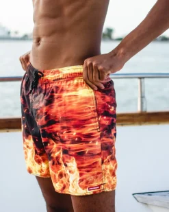 CAMO FIRE SHOTO SWIM TRUNKS