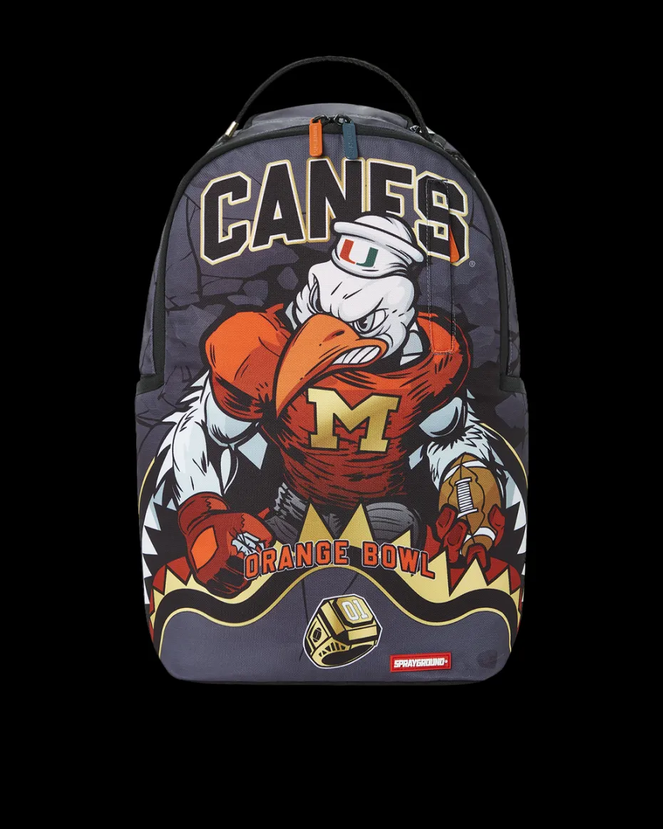 CANES MUSCLE UNIVERSITY OF MIAMI BACKPACK (WITH WARREN SAPP)