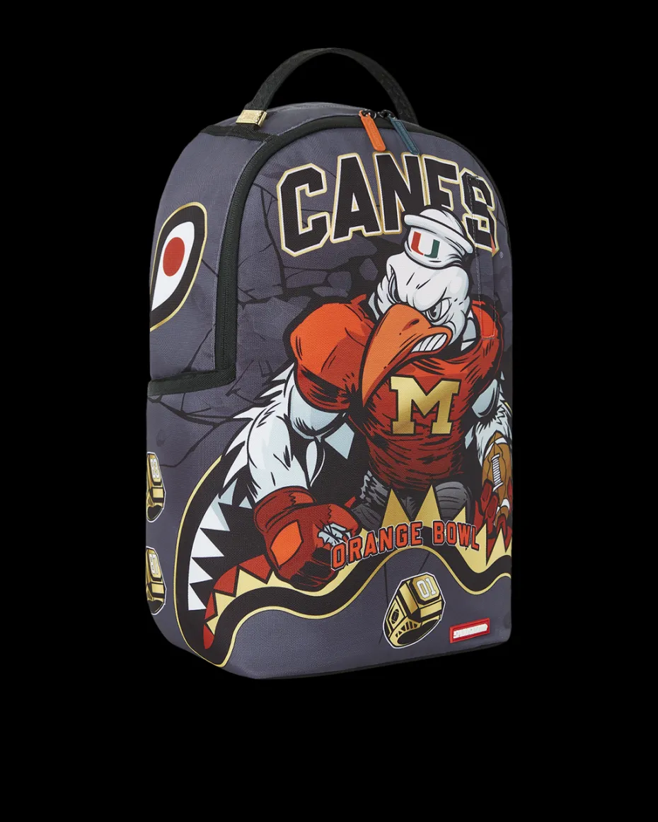 CANES MUSCLE UNIVERSITY OF MIAMI BACKPACK (WITH WARREN SAPP)