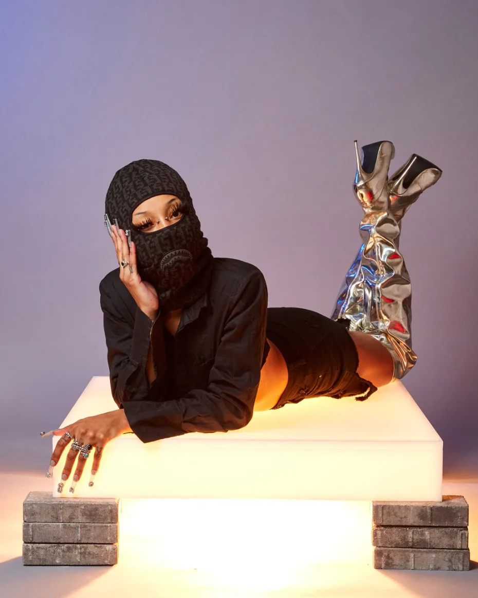 CASHIN CHECKS SKI MASK (GRAY)