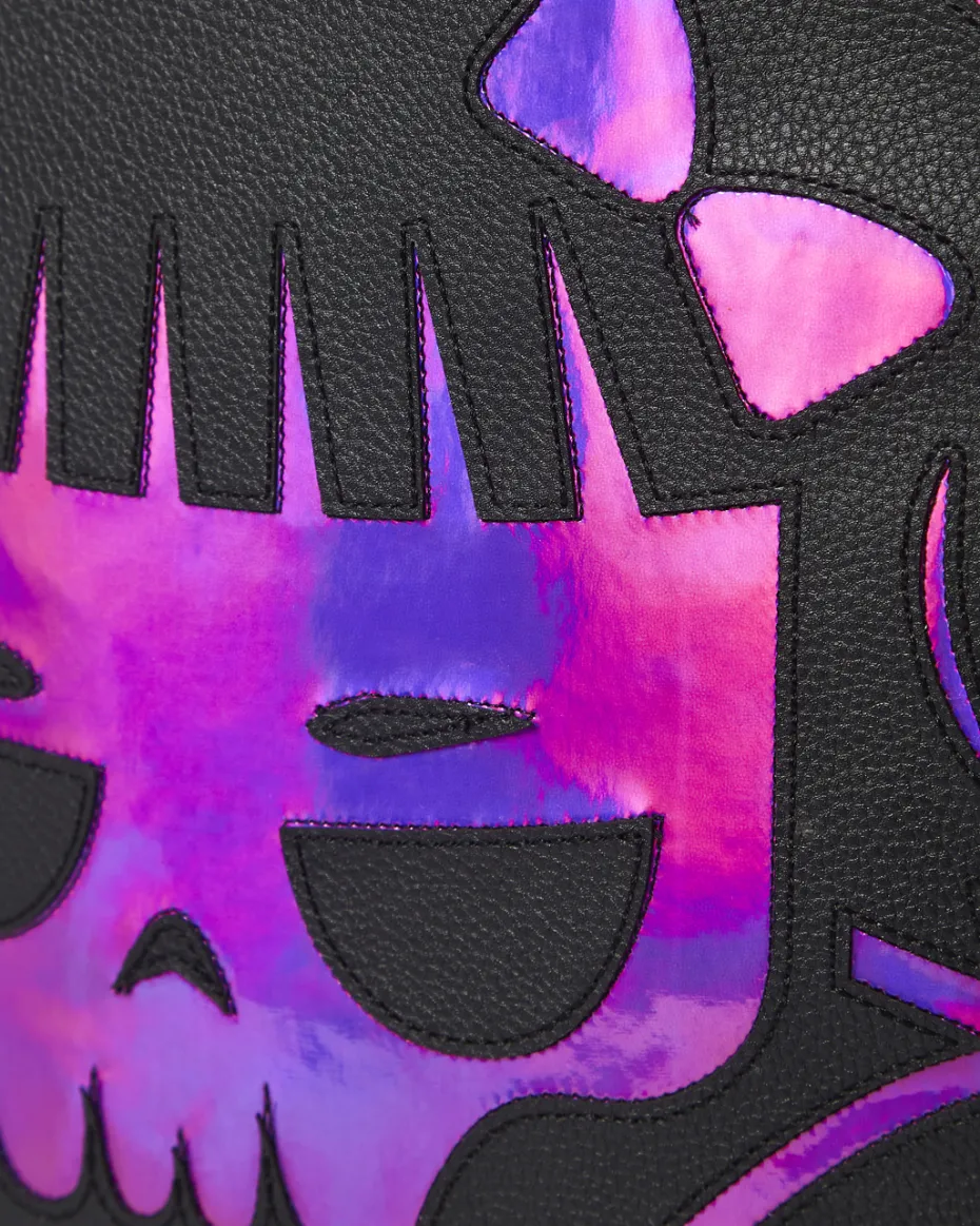 CAZZU IRIDESCENT CUT & SEW SPIDER SKULL SHARK BACKPACK (DLXV)