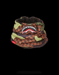 CHECKER CAMO NECK WARMER