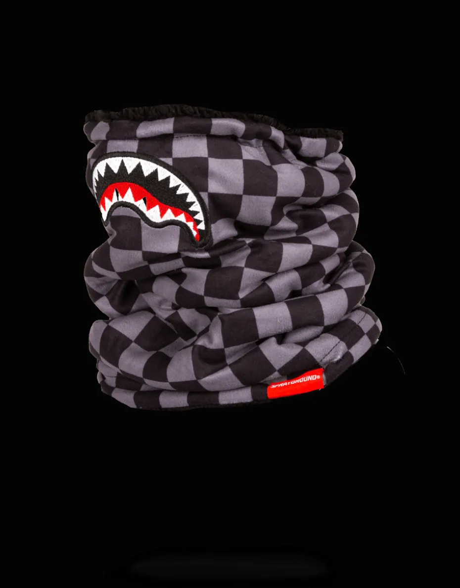 CHECKERED SHARK NECK WARMER