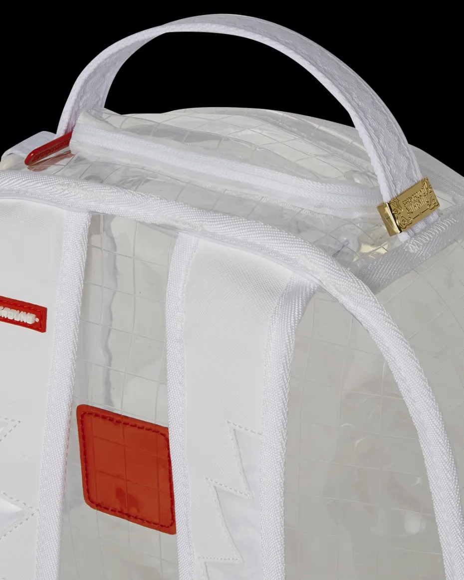 CLEAR VISION SHARKS IN PARIS - 100% ALL CLEAR DLX BACKPACK