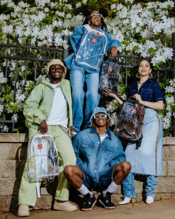 CLEAR VISION SHARKS IN PARIS - 100% ALL CLEAR DLX BACKPACK