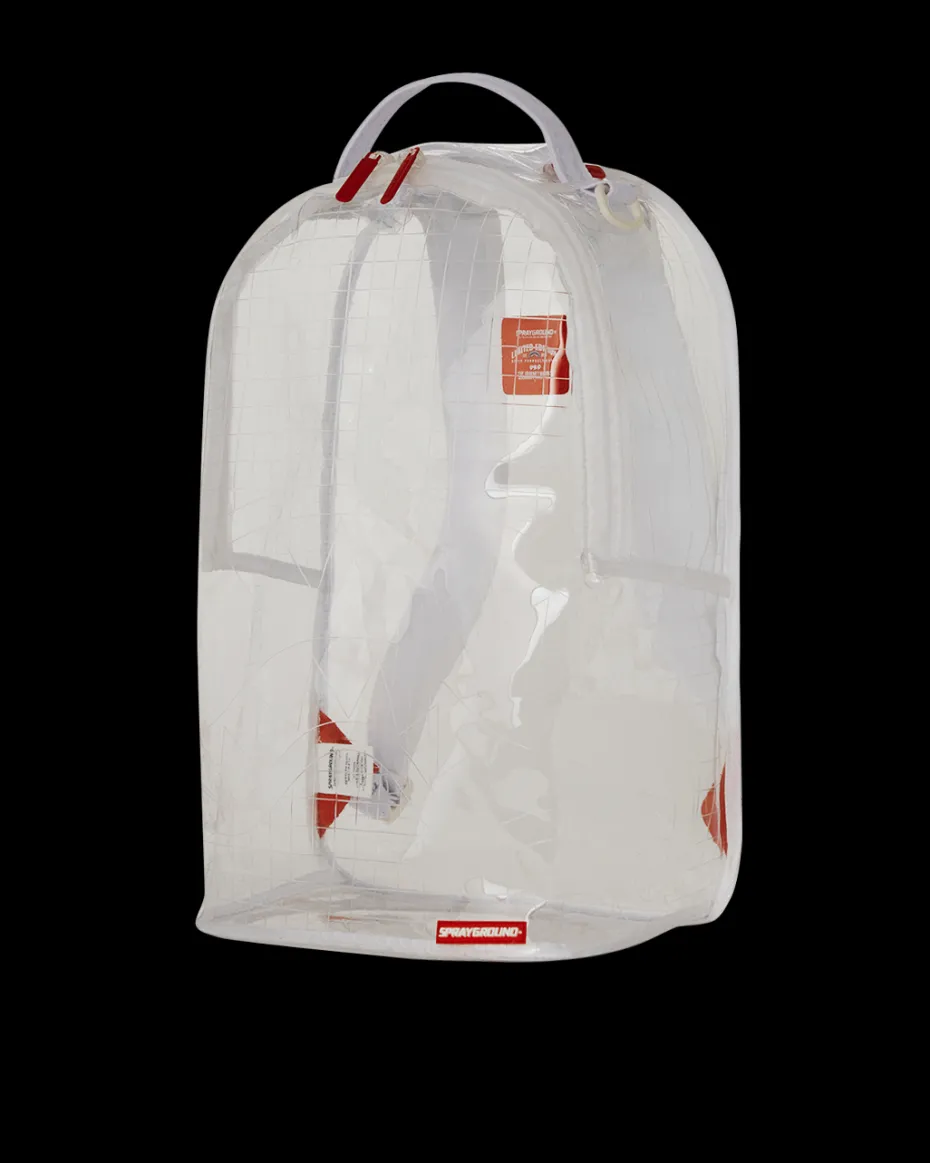 CLEAR VISION SHARKS IN PARIS - 100% ALL CLEAR DLX BACKPACK