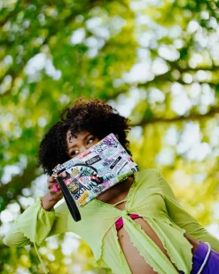 CREATE ANOTHER DAY CROSSOVER CLUTCH W/ SHOULDER STRAP