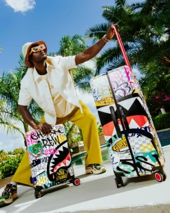 CREATE ANOTHER DAY SHARKNAUTICS HARDSHELL CARRY-ON LUGGAGE