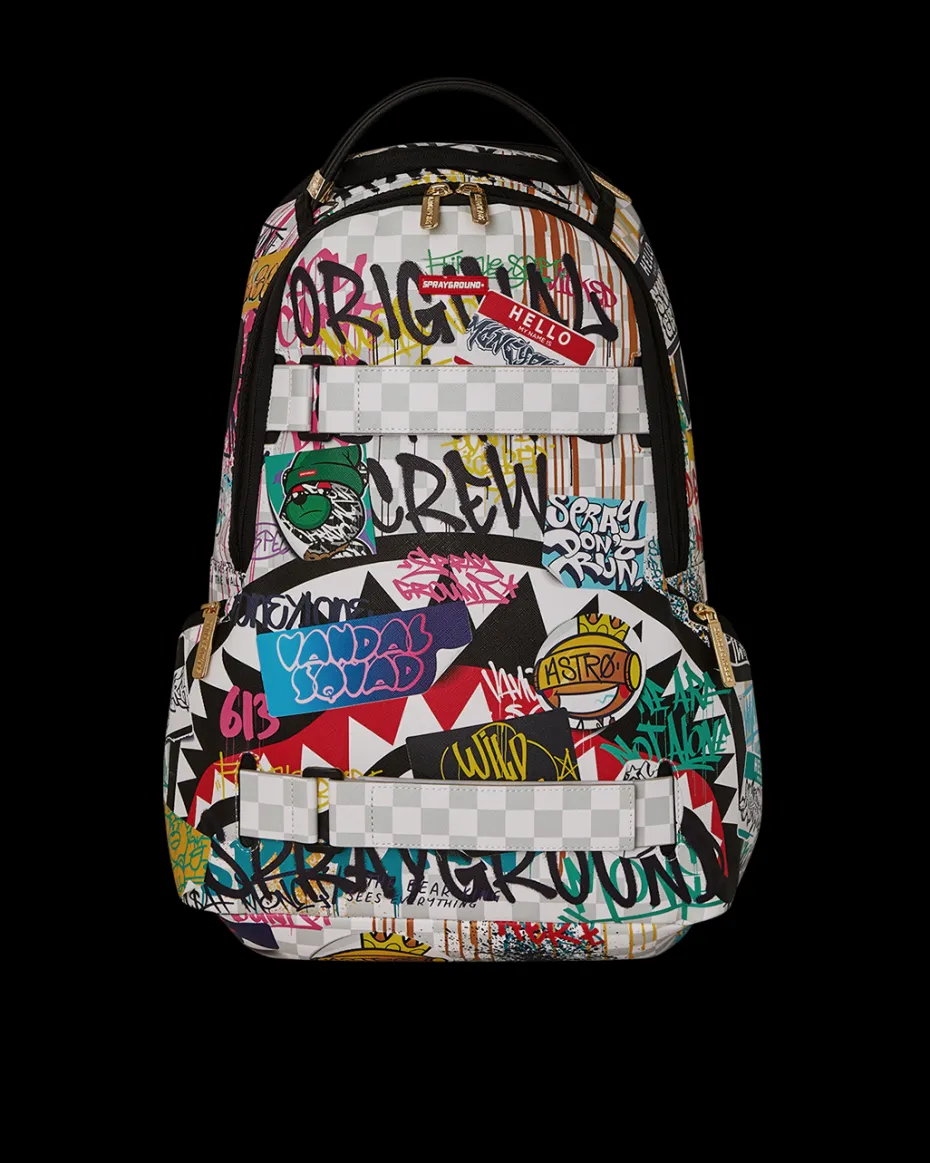 CREATE ANOTHER DAY SKATEBOARD-STRAP BACKPACK