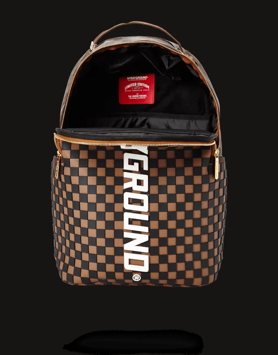 3D MOLDED RUBBER CHECKERED LOGO