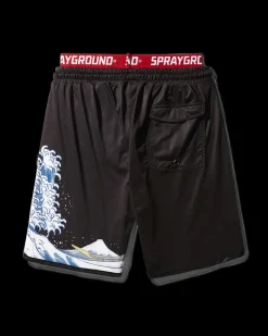 DRAGON WAVE CORTO SWIM TRUNKS (BLACK)