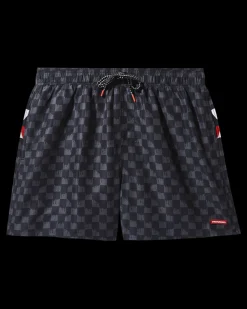 DRIP CHECK SWIM SHORTS
