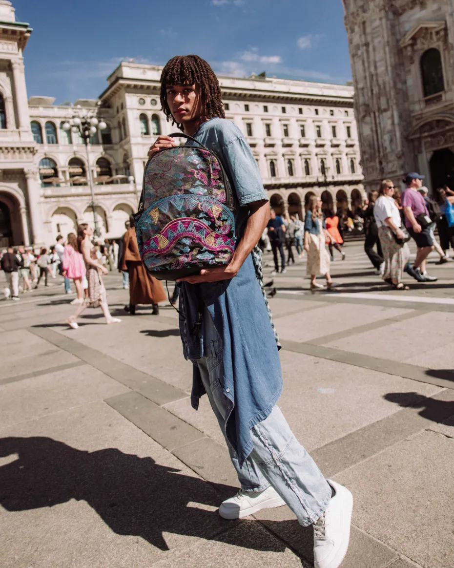 EMBROIDERED DRAGONS DLX BACKPACK