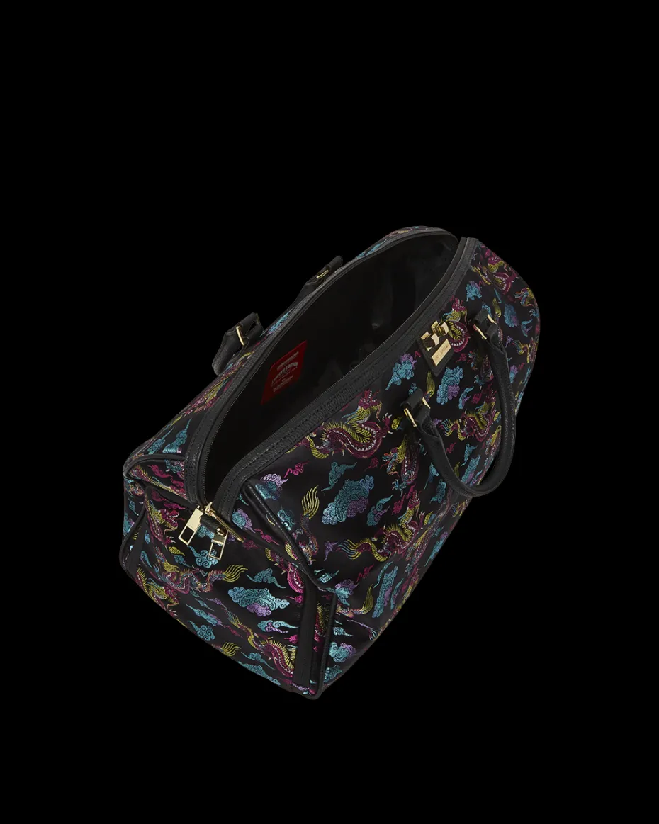 EMBROIDERED DRAGONS DUFFLE