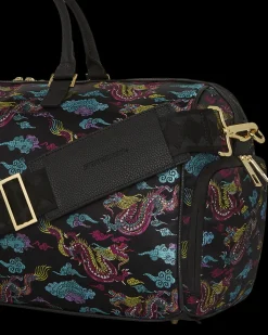 EMBROIDERED DRAGONS DUFFLE