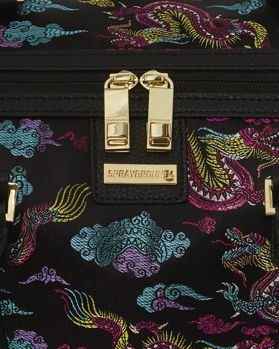 EMBROIDERED DRAGONS DUFFLE