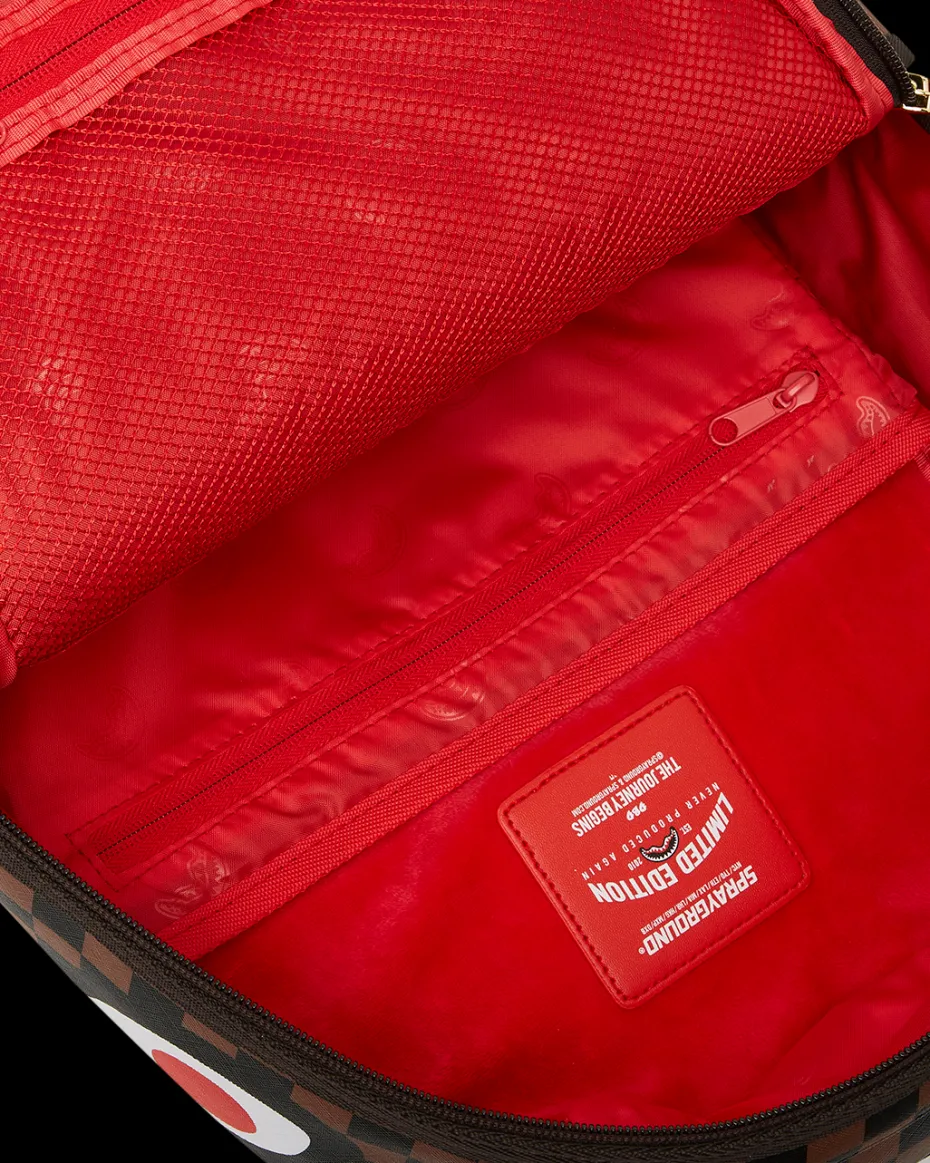 EXTERIOR GOLD ZIP POCKET SHARKS IN PARIS BACKPACK (DLXV)